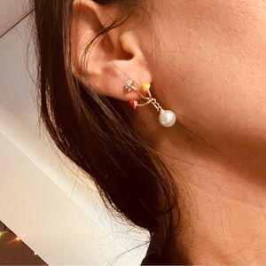 Unique Mushroom Earrings Forrest Earrings Nature Earrings
